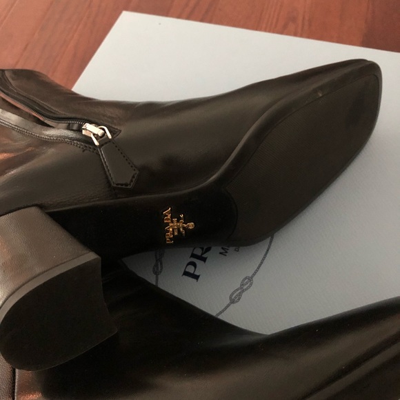 Prada leather ankle boots - Picture 5 of 6
